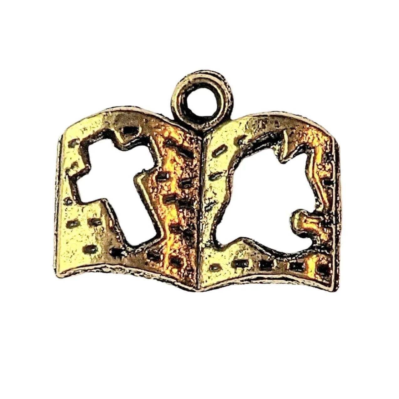 Gold Bible Charm