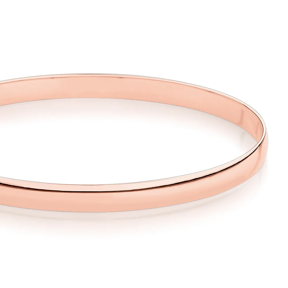 Golf bangle in 10 carat rose gold