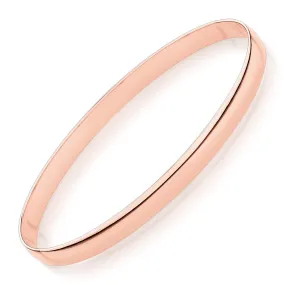 Golf bangle in 10 carat rose gold