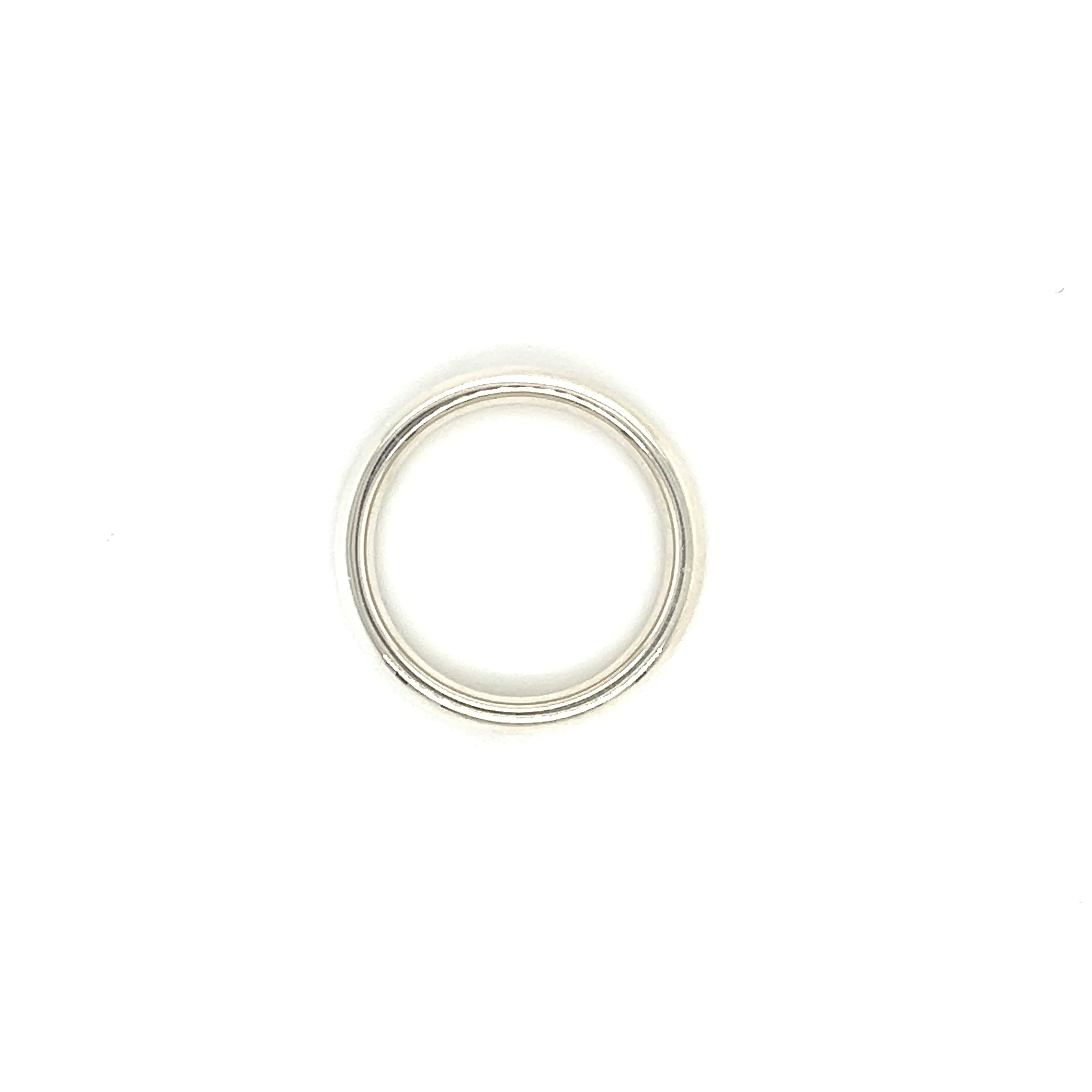 Half Round 4mm Ring with Comfort-Fit in Sterling Silver