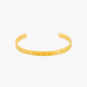 Hallmark Bangle In Yellow Gold Plated Silver