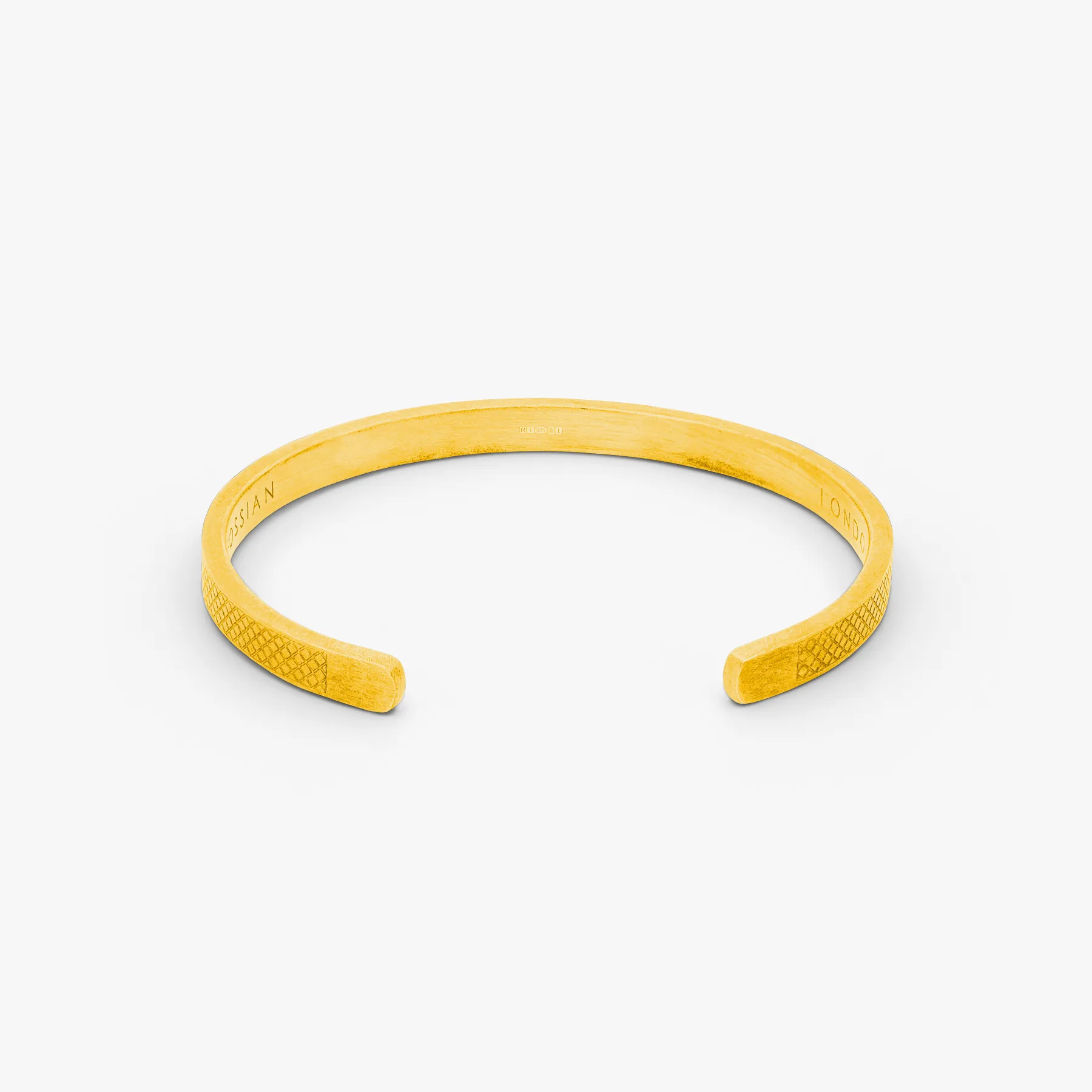 Hallmark Bangle In Yellow Gold Plated Silver