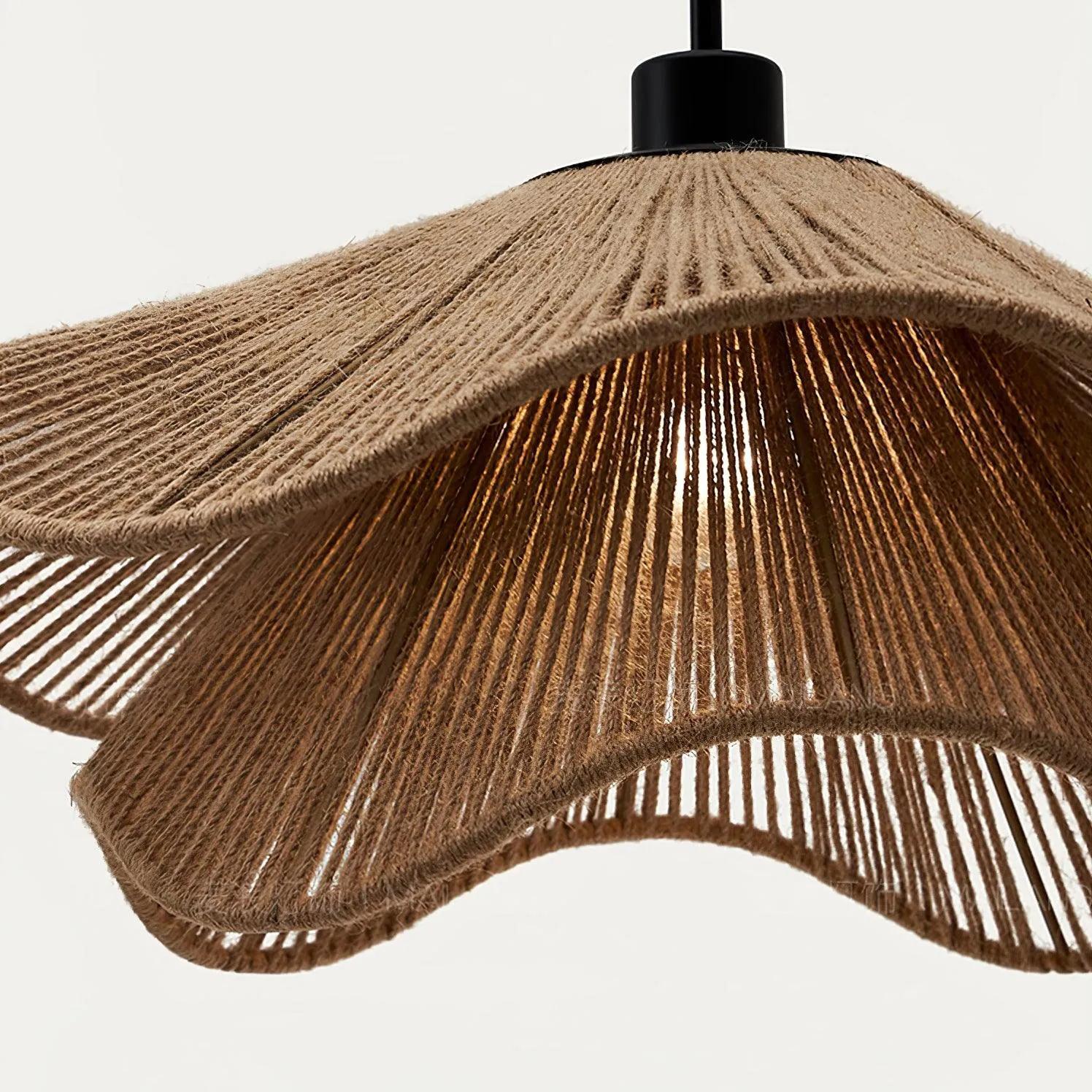 Handmade Straw Hat Pendant Lamp