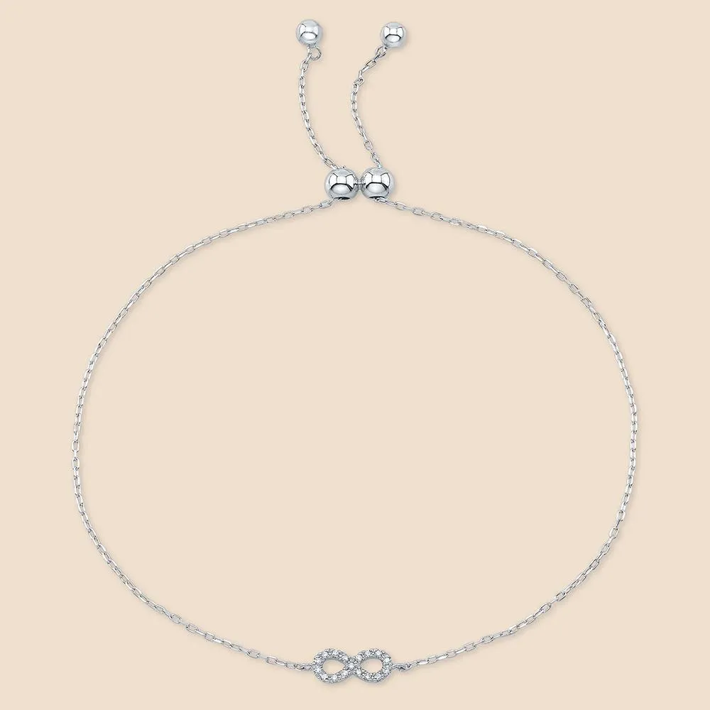 Infinity Diamond Bracelet.