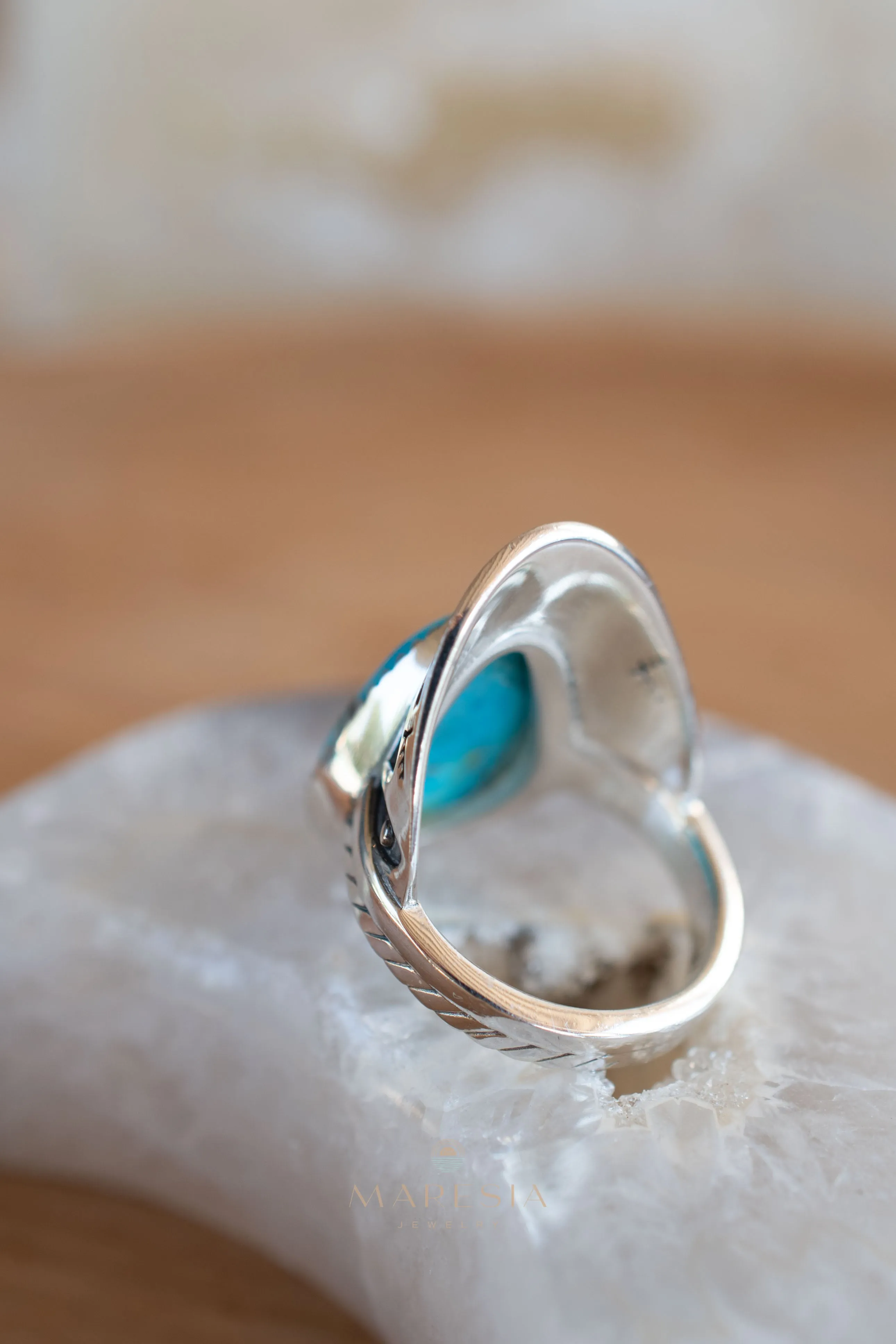 Jand Ring ~ Turquoise ~ Sterling Silver 925 ~ SMR172