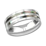 Jayson Men's Titanium Stainless Steel Band Ring, sizes 9,10,11,12