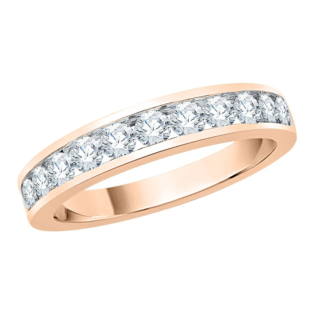 KATARINA Channel Set Diamond Wedding Band (1/4 cttw)