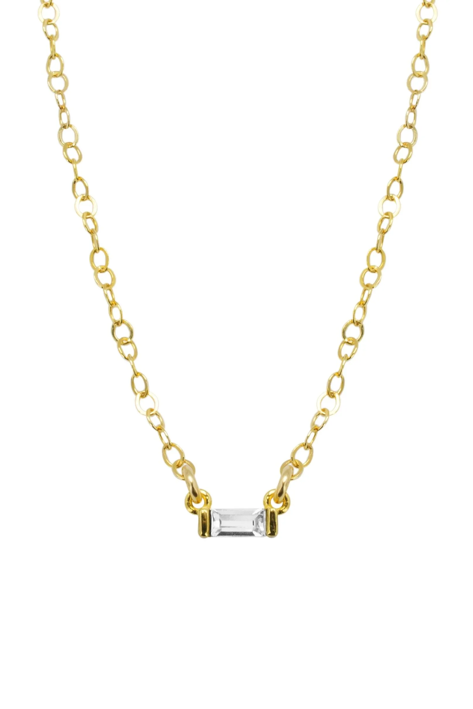 Katie Dean Jewelry Baguette Necklace