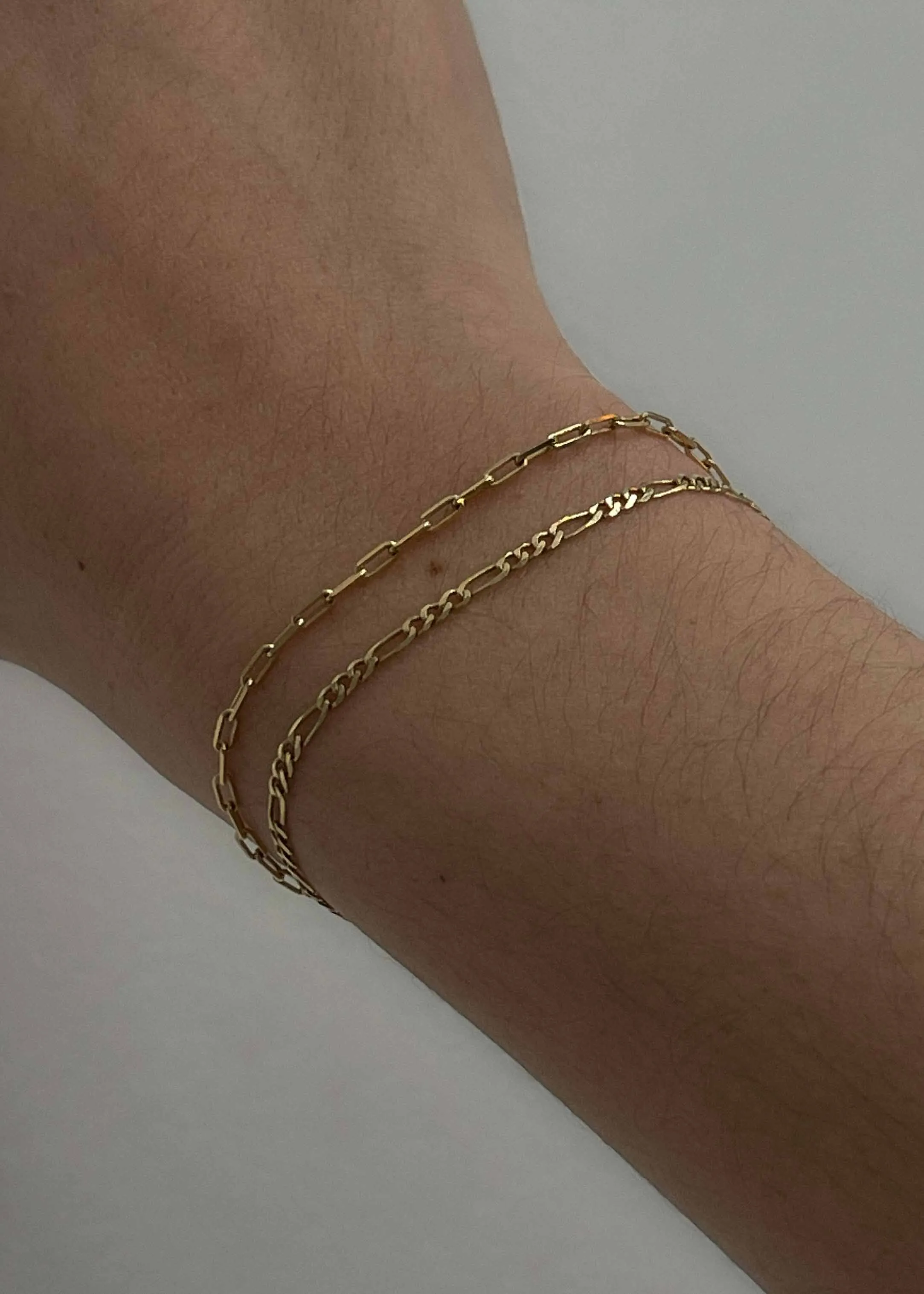 Kyle Figaro & Micro Link Chain Bracelet Stack