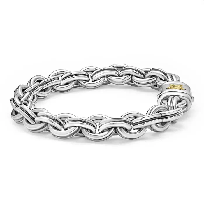 LAGOS Anthem Double Link Bracelet in Sterling Silver