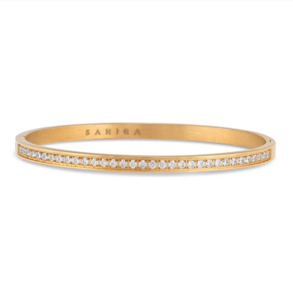 Lara Pave Bangle Bracelet - Gold