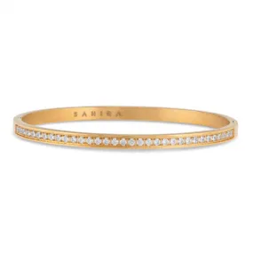 Lara Pave Bangle Bracelet - Gold