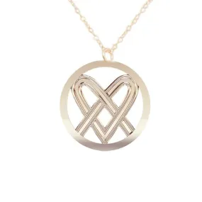 Large Celtic Saltire Heart Pendant