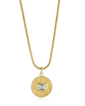 Le Signe Pendant Necklace in Gold | Gold