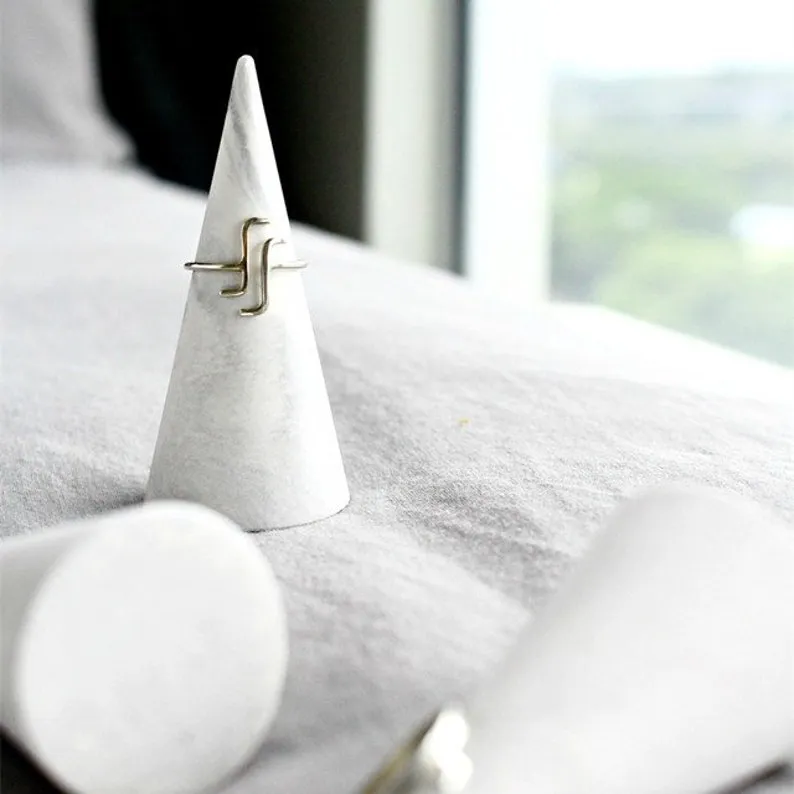 Marble Ring Holder Cones