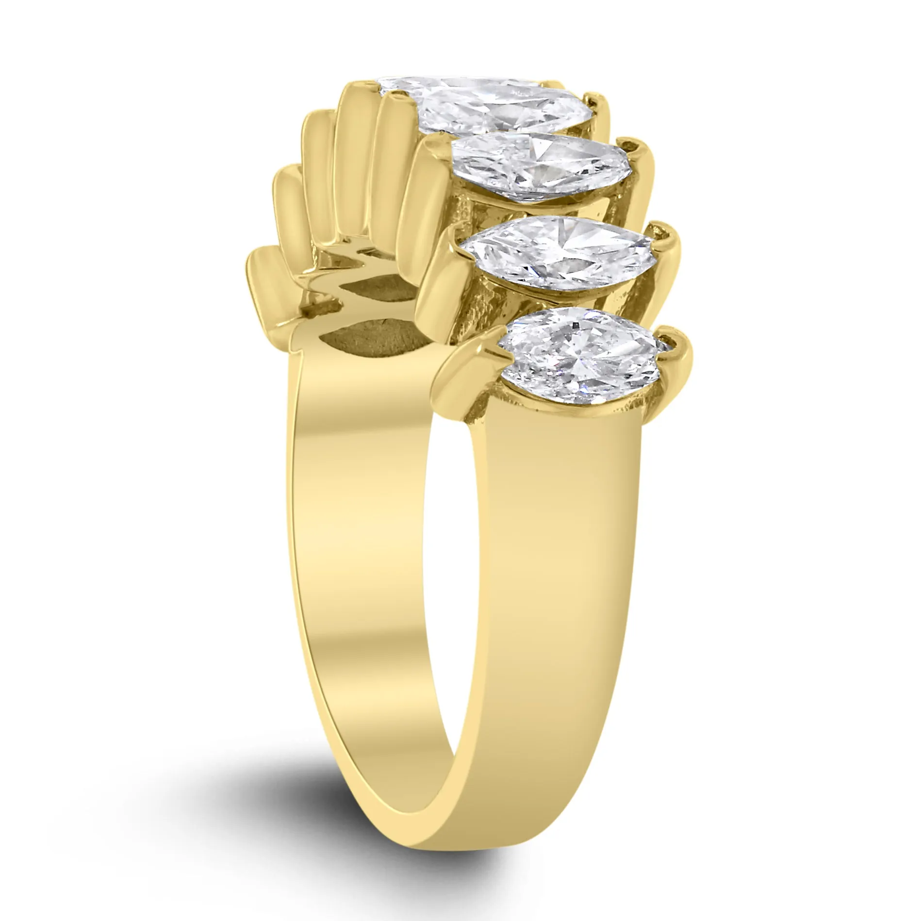 Marquise Diamond Band (1.92 ct Diamonds) in Yellow Gold