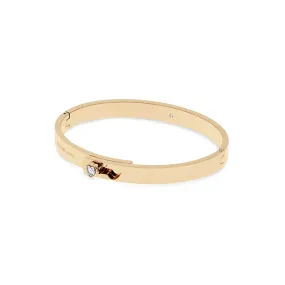 Michael Kors Gold Plated Cubic Zirconia Bangle