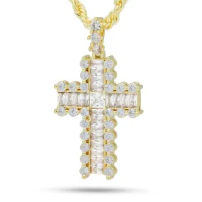 Mini Icy Cross Necklace