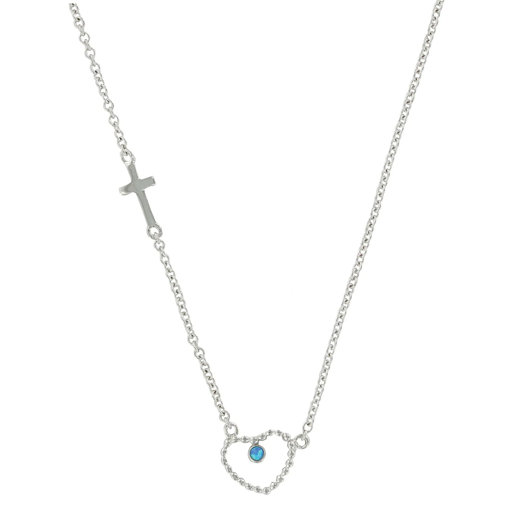 Montana Silver Beads of My Heart Opal Necklace