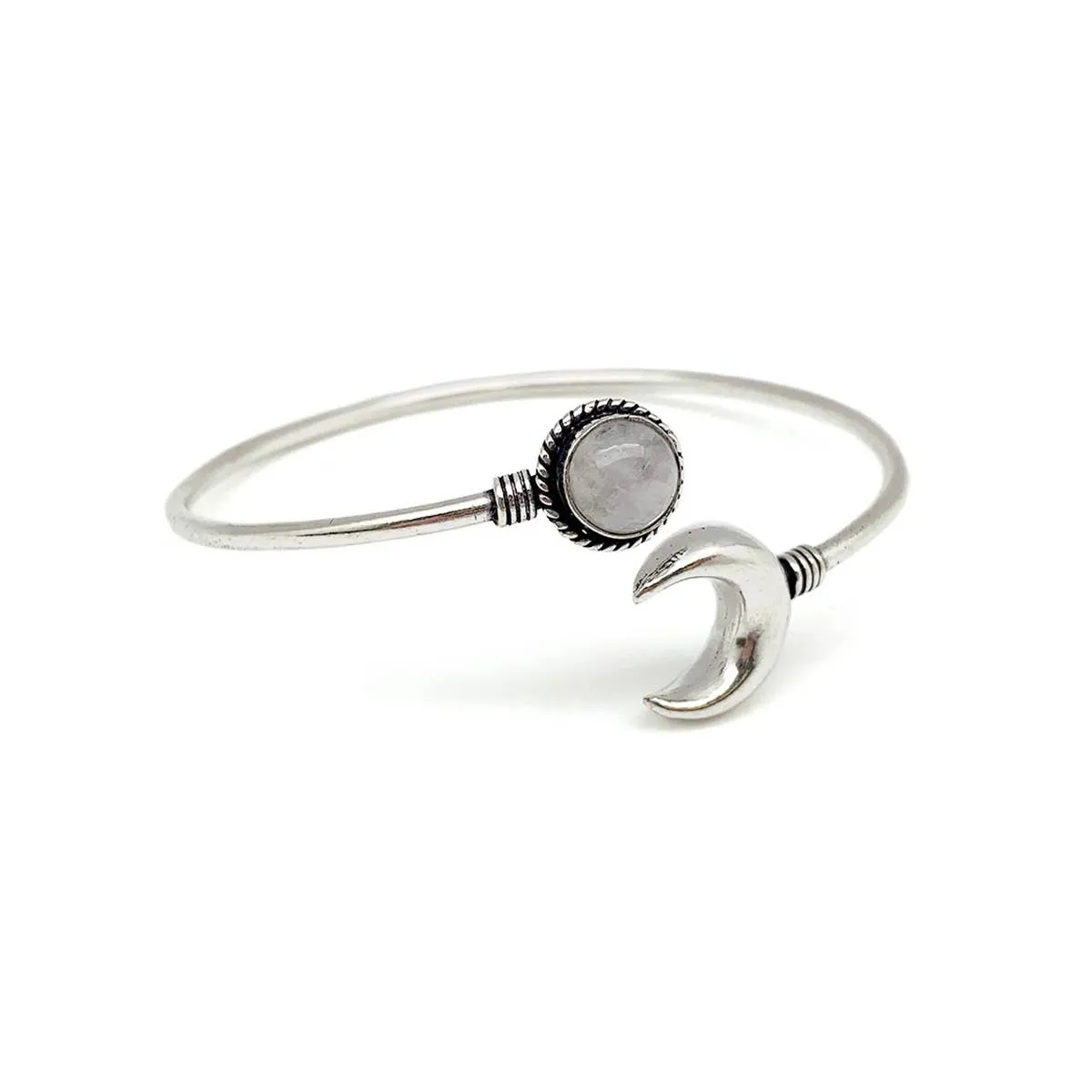 Moonstone Bangle Bracelet