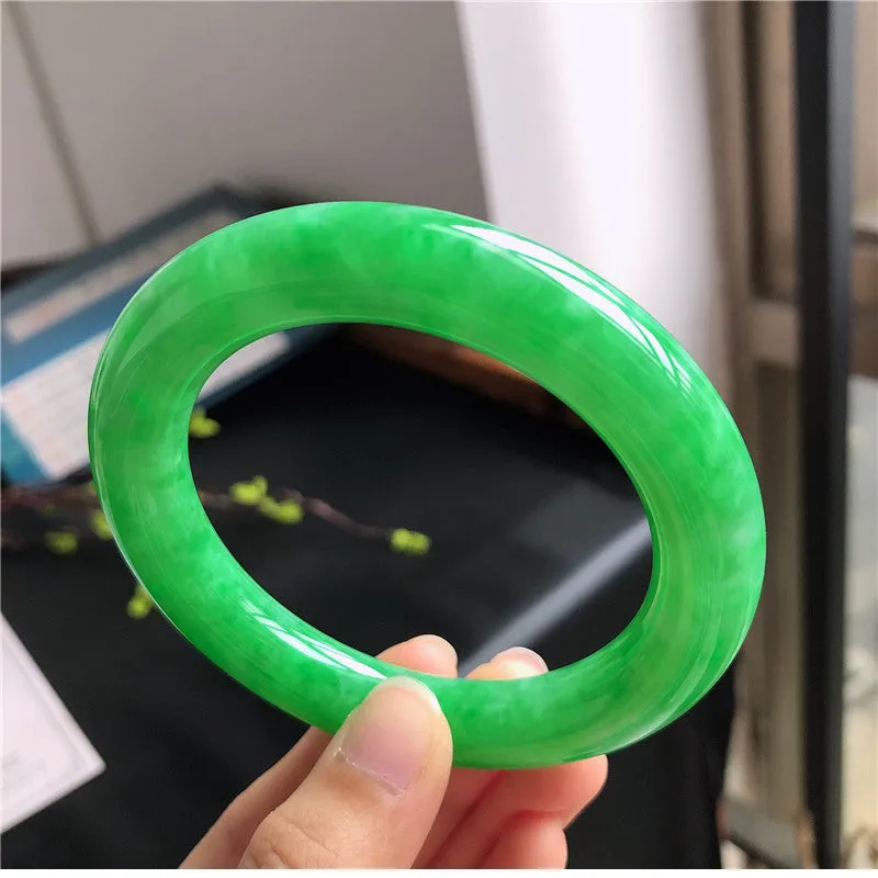 Natural Jade Bangle Jadeite Bangle Internal Diameter 57.3mm T7030853