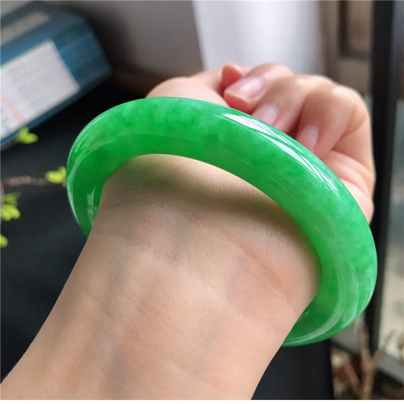 Natural Jade Bangle Jadeite Bangle Internal Diameter 57.3mm T7030853