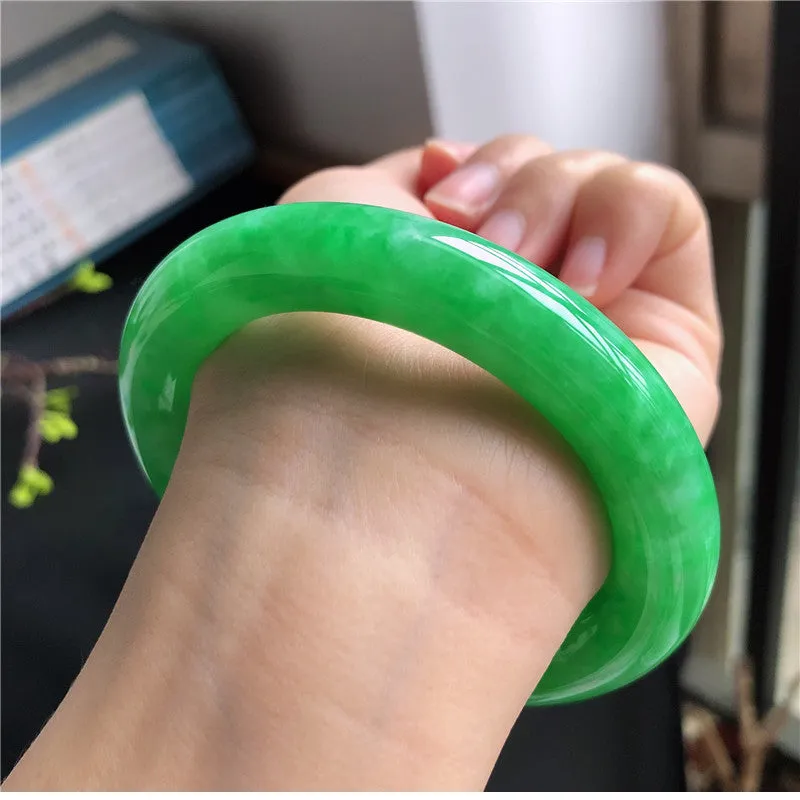 Natural Jade Bangle Jadeite Bangle Internal Diameter 57.3mm T7030853