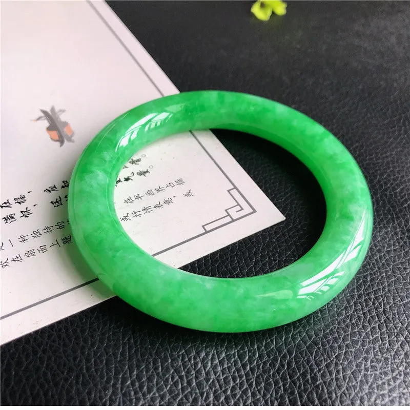 Natural Jade Bangle Jadeite Bangle Internal Diameter 57.3mm T7030853