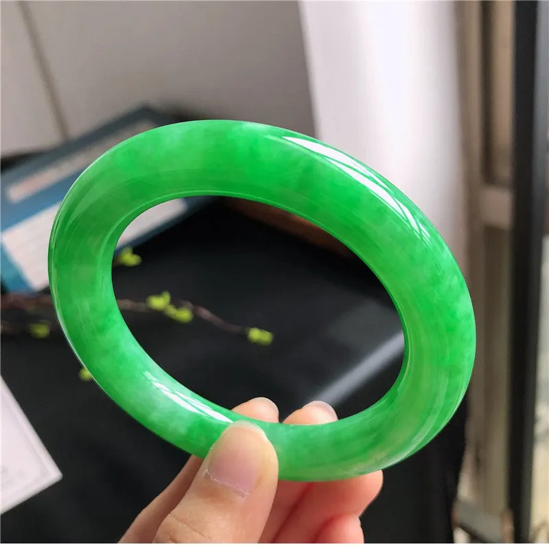 Natural Jade Bangle Jadeite Bangle Internal Diameter 57.3mm T7030853