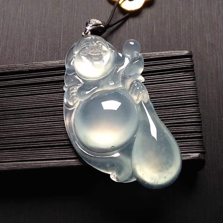 Natural Jade Pendant Jadeite Buddha Pendant PT350