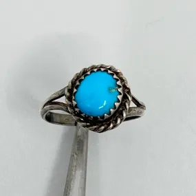 Navajo sterling silver turquoise ring