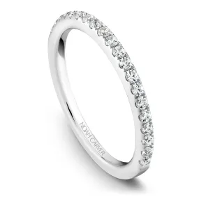 Noam Carver Thin Diamond Wedding Band in White Gold