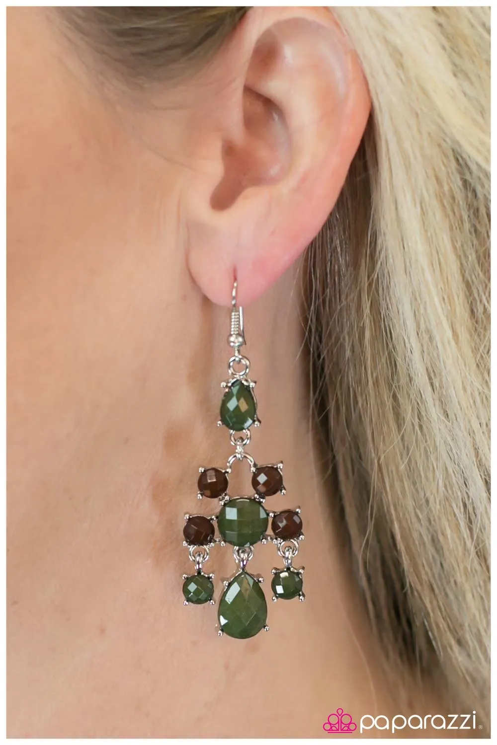 Open Door Jewelry - A Change of Pace - Green Earrings - Paparazzi Accessories