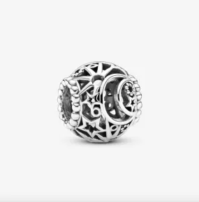 Openwork Sun, Stars & Moon Bead