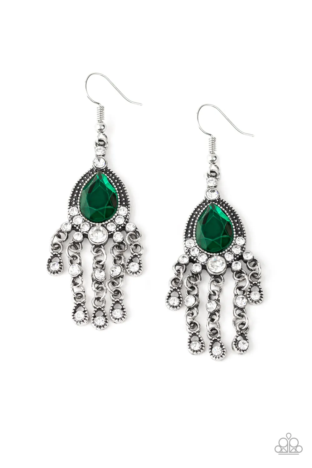 Paparazzi Bling Bliss Earrings Green