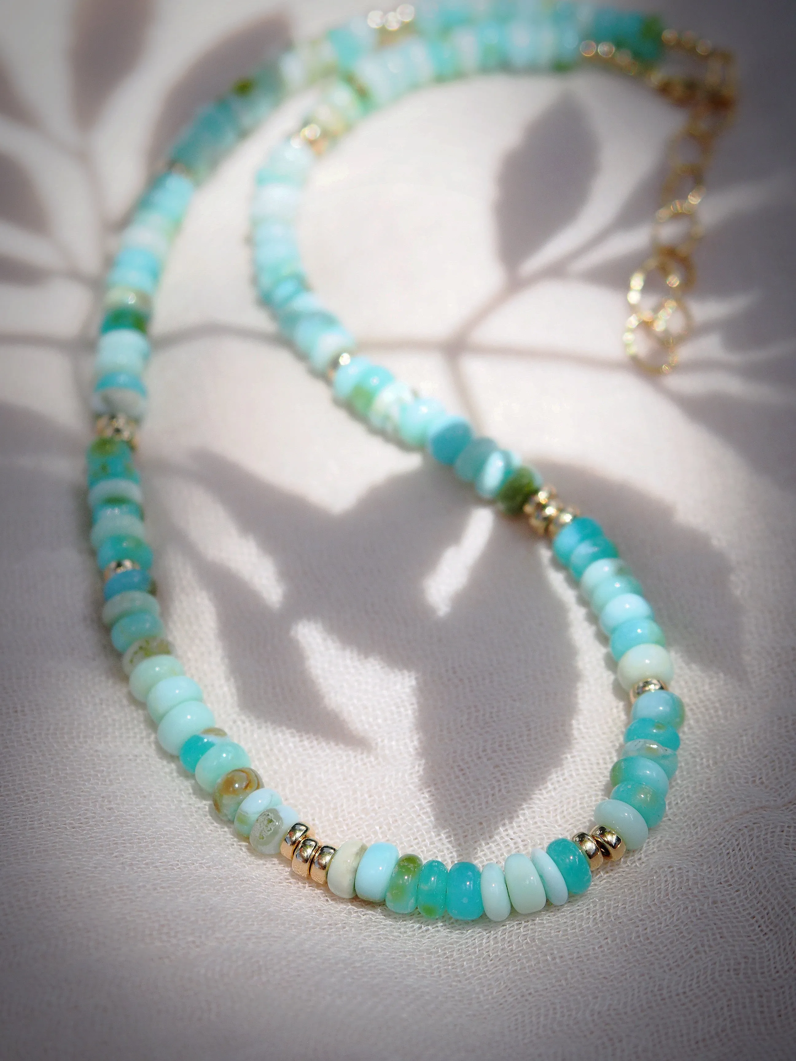 Peruvian Blue Opal Necklace - Mana'olana