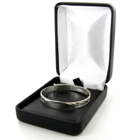 Plain Oval Identity Expanding Bangle with Presentation Box