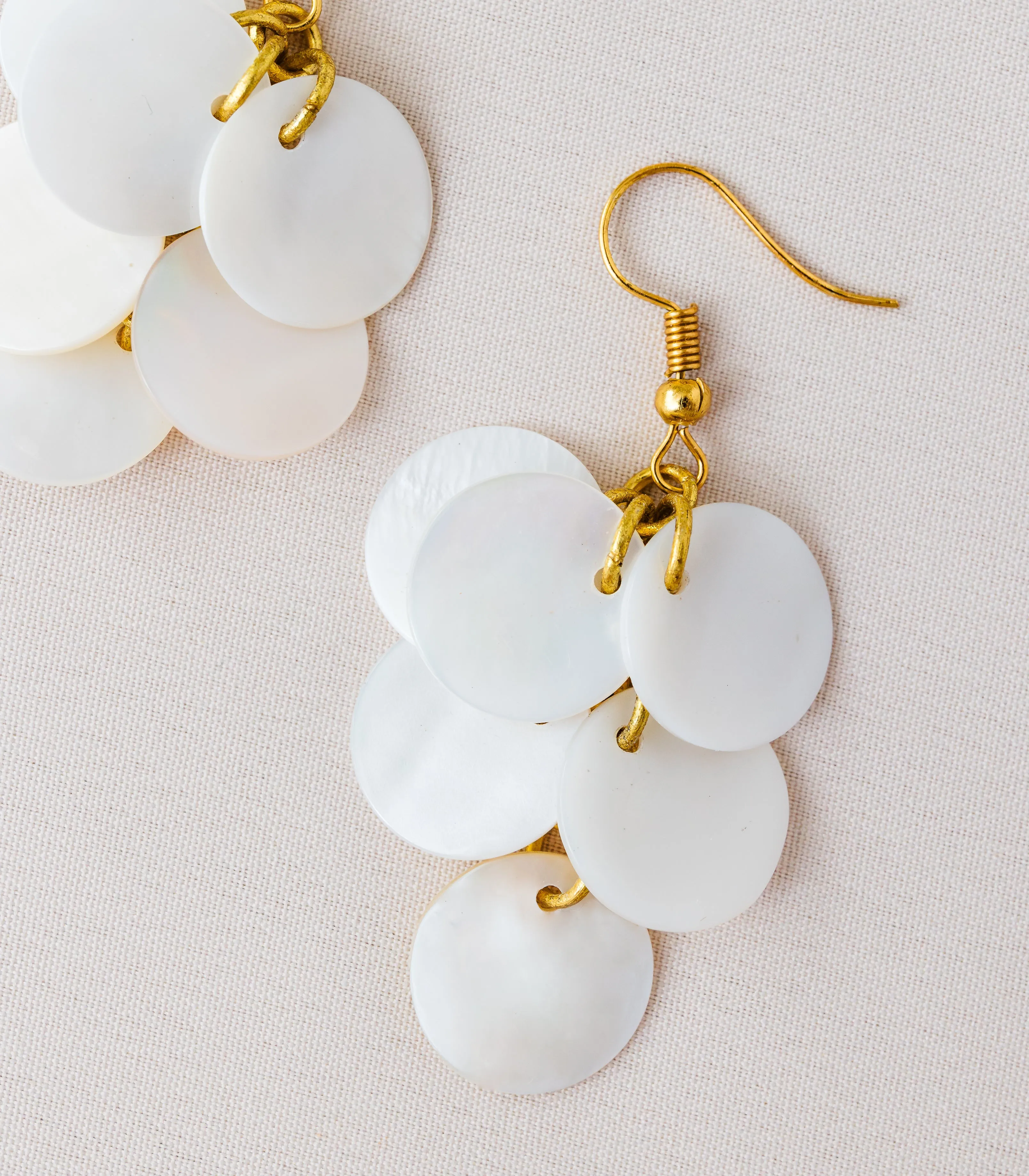 "Lola's Chandelier" Shell Earrings