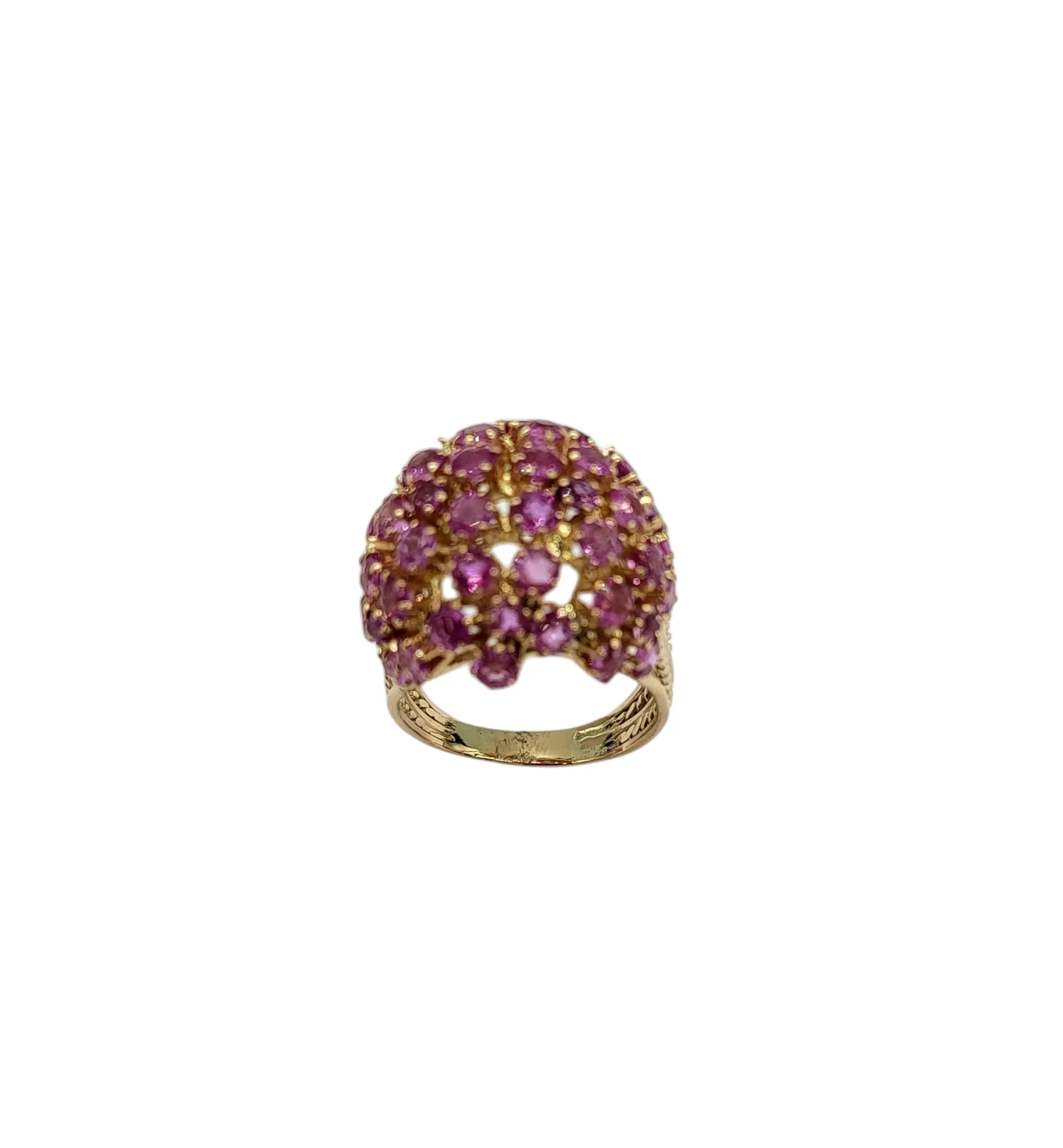 Ruby Pompom Ring