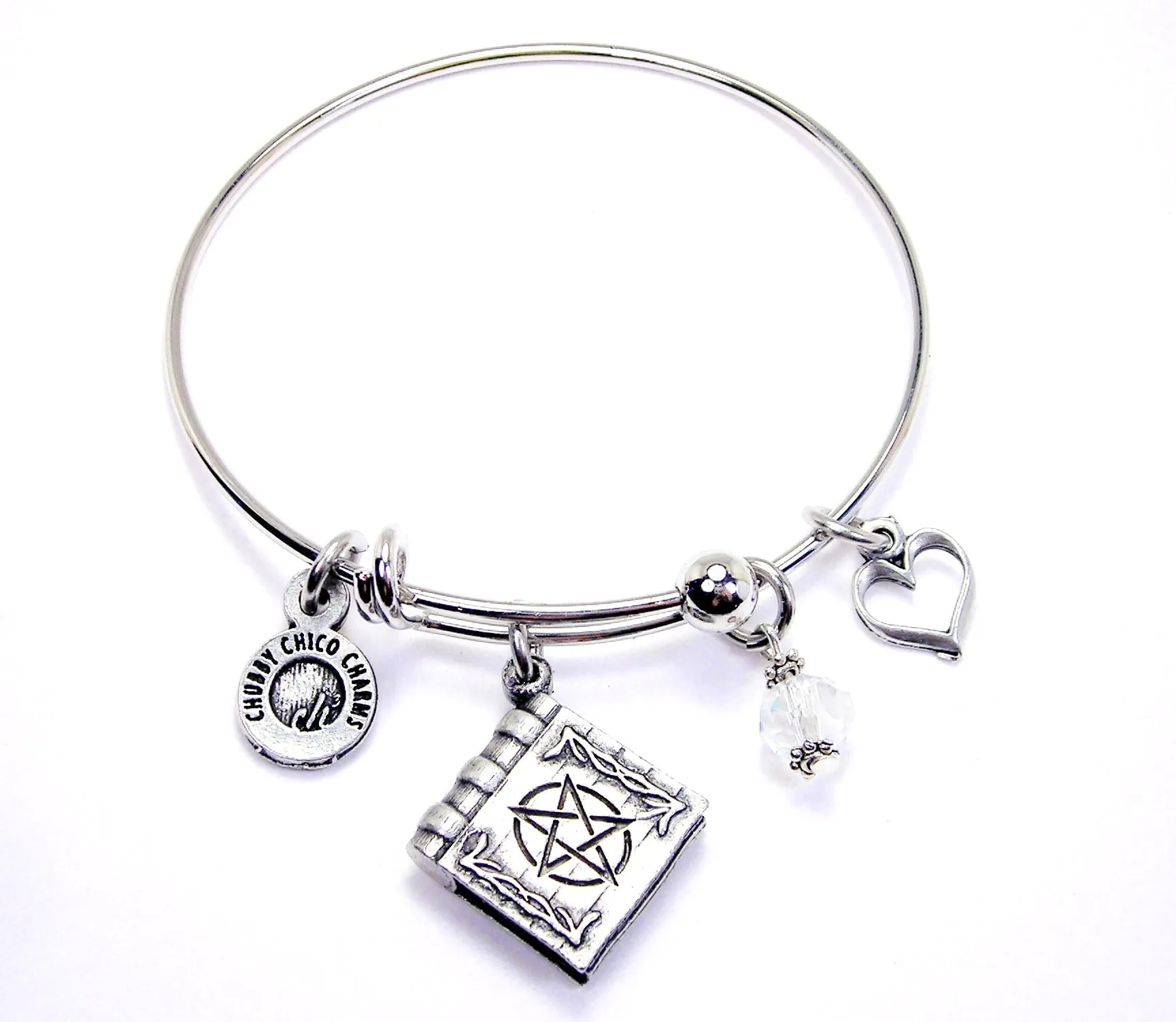 Satanic Book Expandable Bangle Bracelet