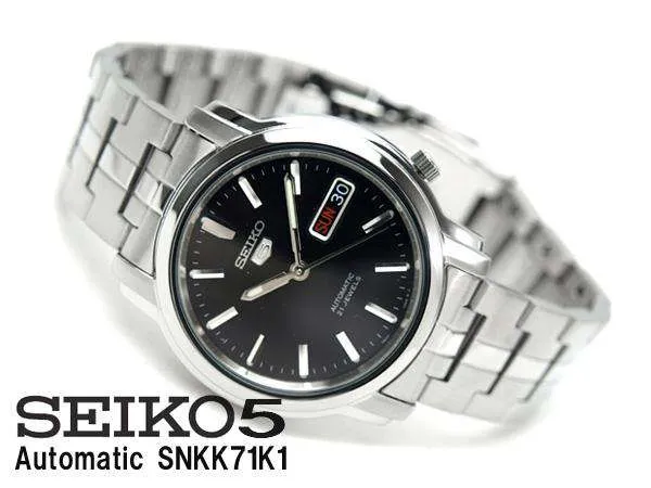 SEIKO SNKK71K1 Automatic Silver Stainless Steel Watch for Men-