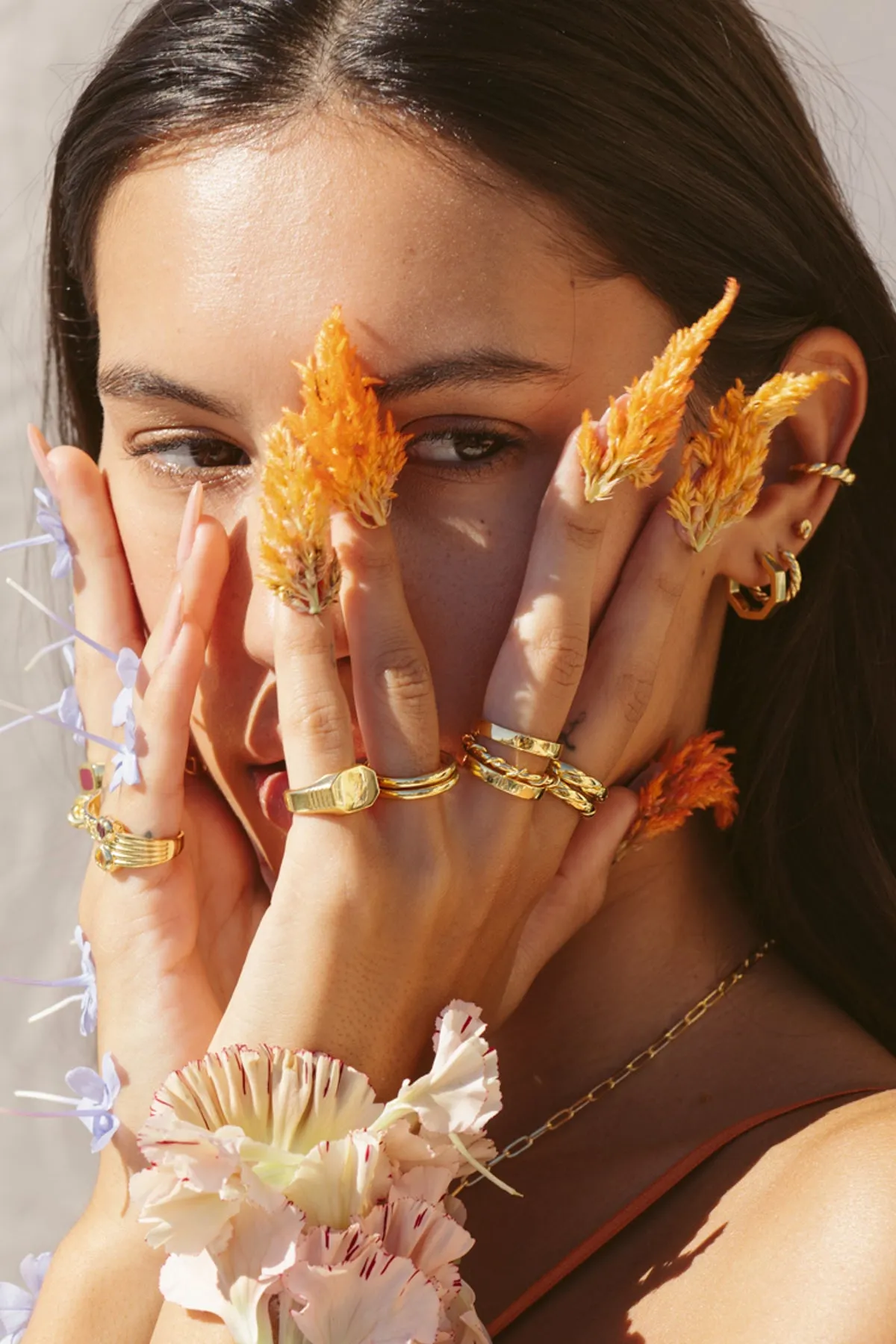 Small band ring gold plated