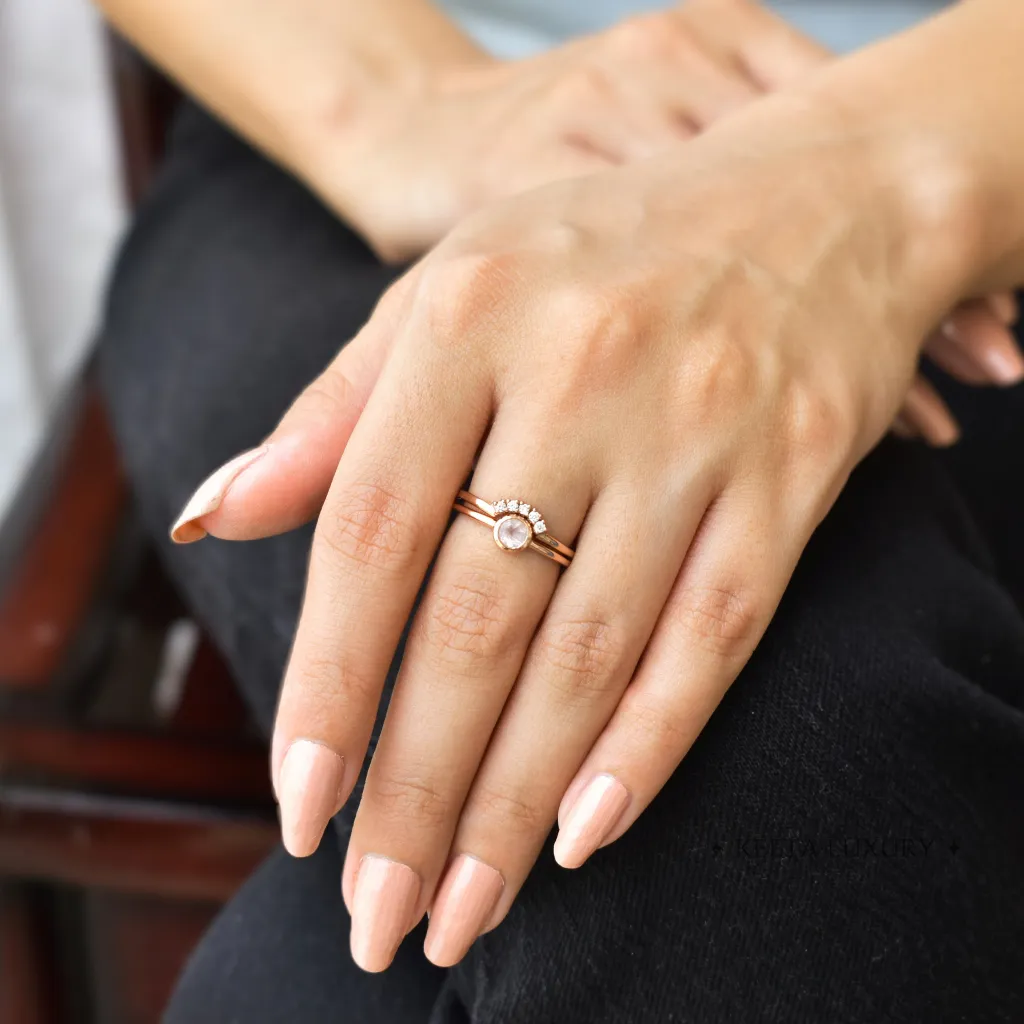 Stacker Delight - Rose Quartz Ring set