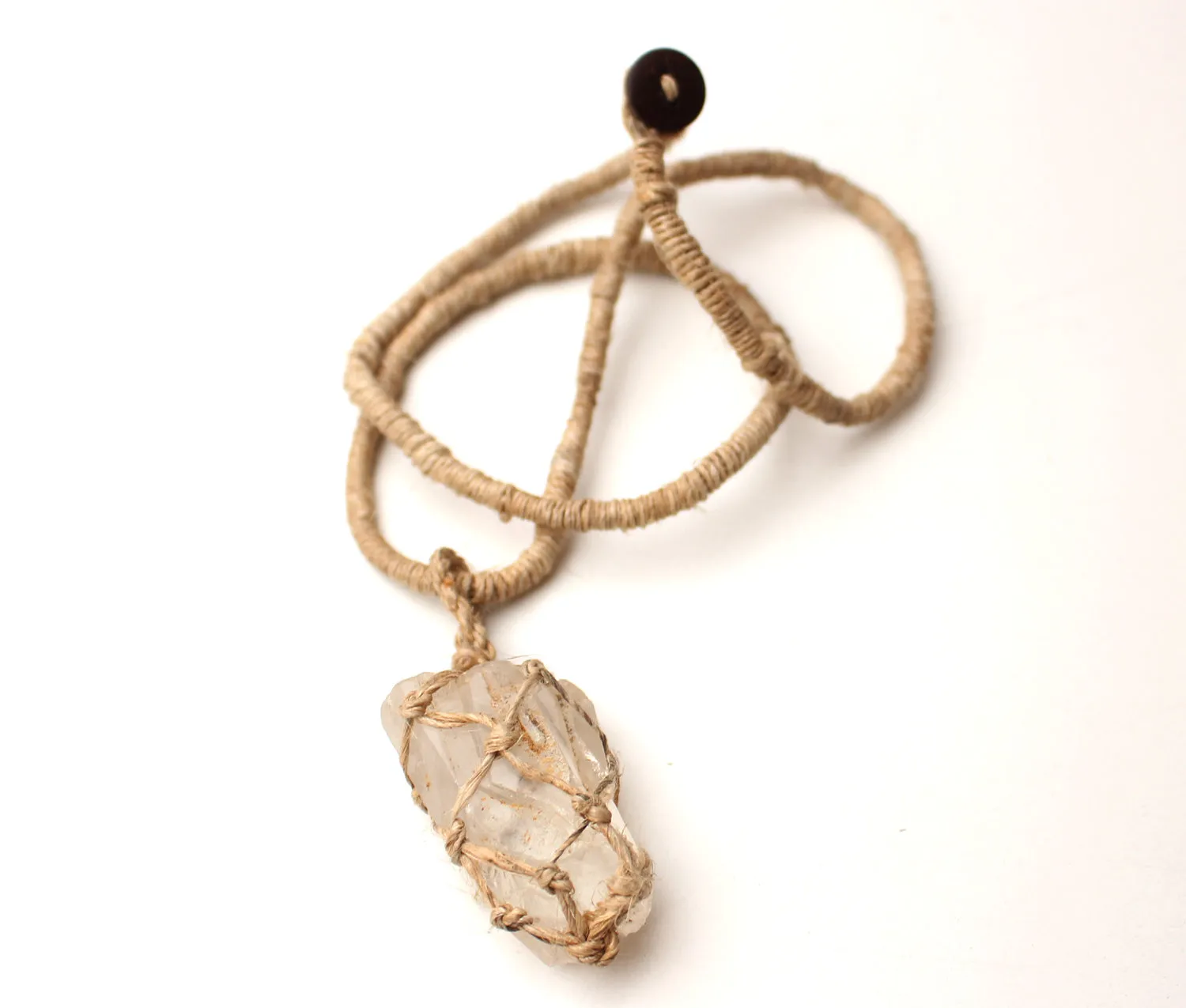 Stone Age Tribal Arrowhead Healing Stone Pendant