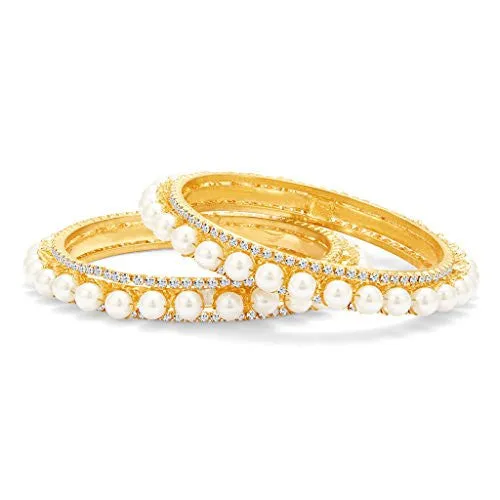 Sukkhi Finely Gold Plated Pearl Bangle For Women