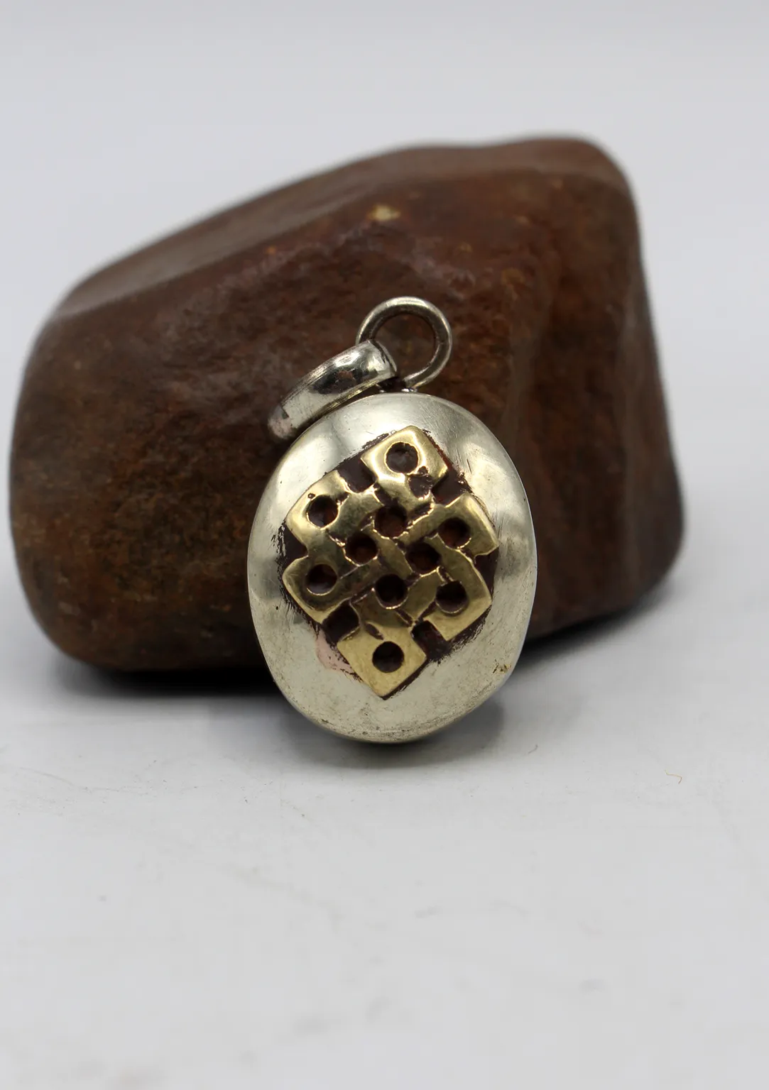 Tibetan Mini Brass Ghau Pendant