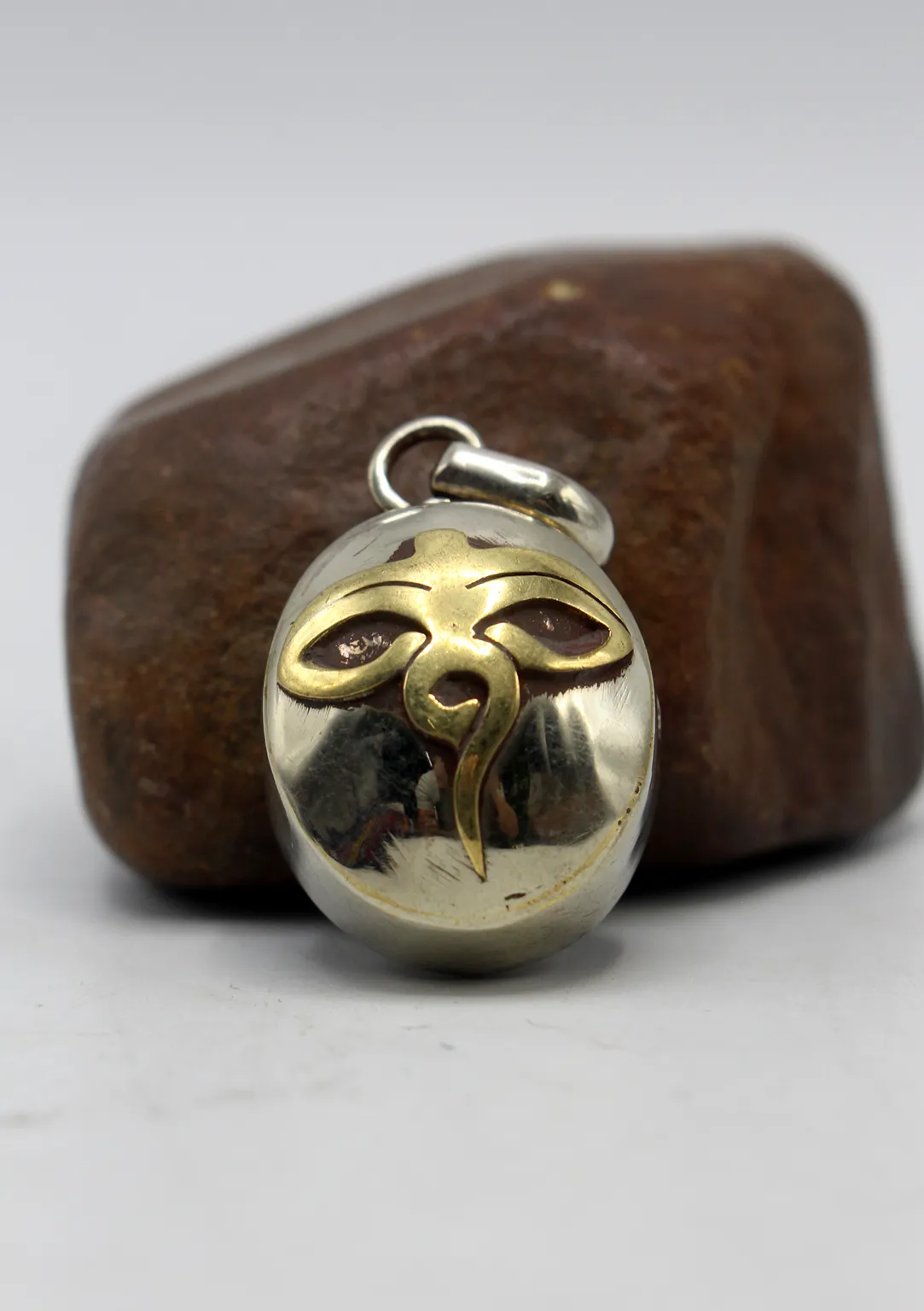 Tibetan Mini Brass Ghau Pendant