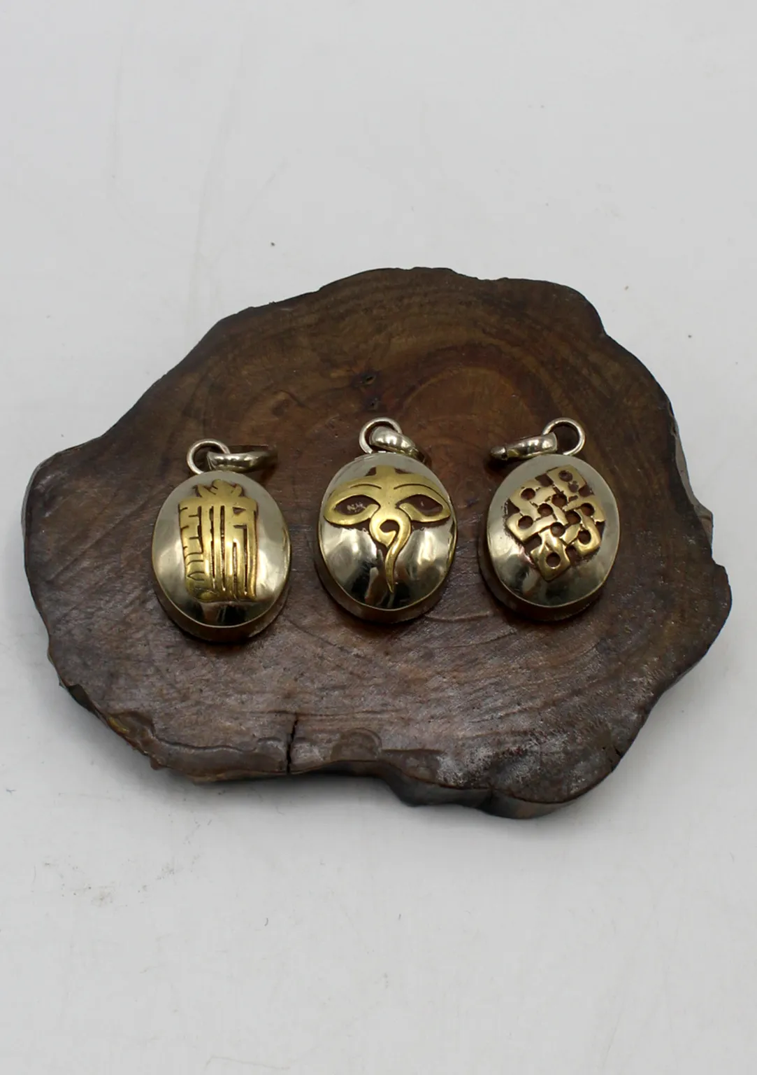 Tibetan Mini Brass Ghau Pendant