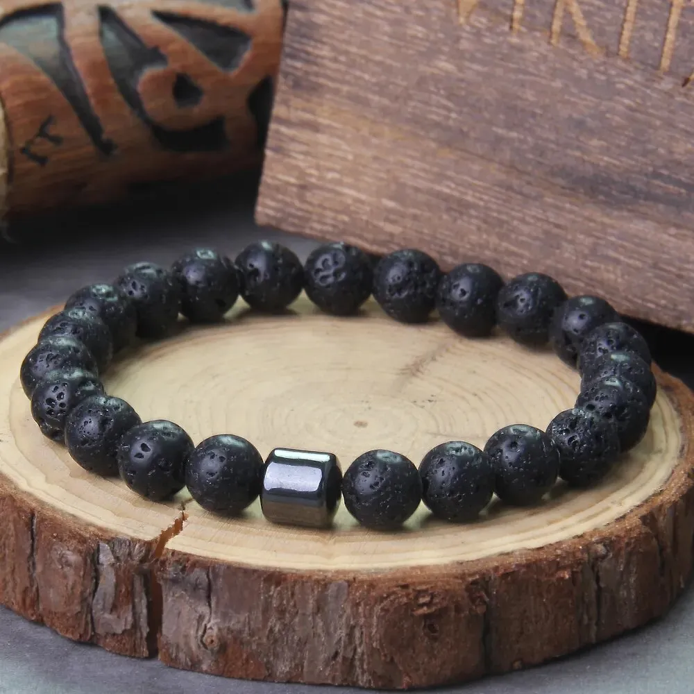 Tiger Eye Men Viking Bracelet