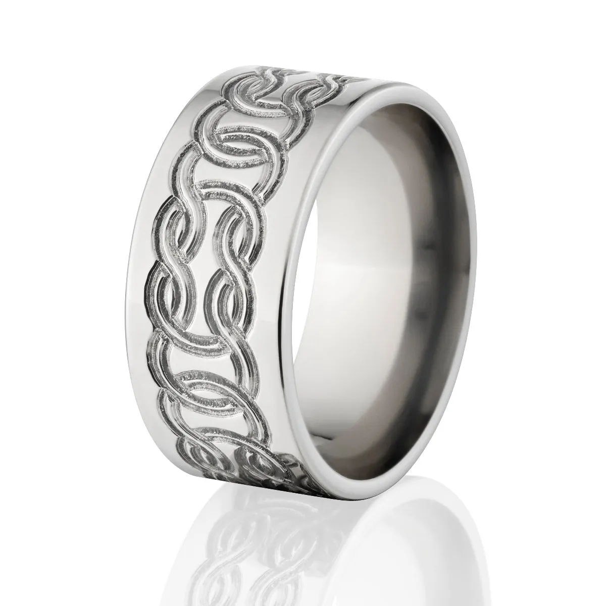 Titanium Men's Celtic Rings: Celtic Wedding Ring